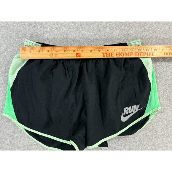 Nike Dri Fit Lined TEMPO Light Weight Running Shorts (Women's Medium) Black - 3" - Picture 6 of 9
